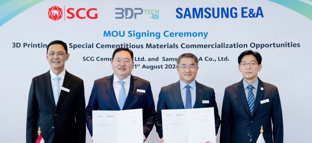 CPAC and Samsung E&A Sign MOU for Global 3D Printing and Cementitious Technology