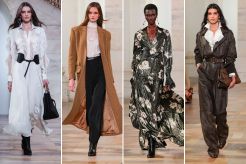 A quartet of looks from "The Modern Romantics" collection.