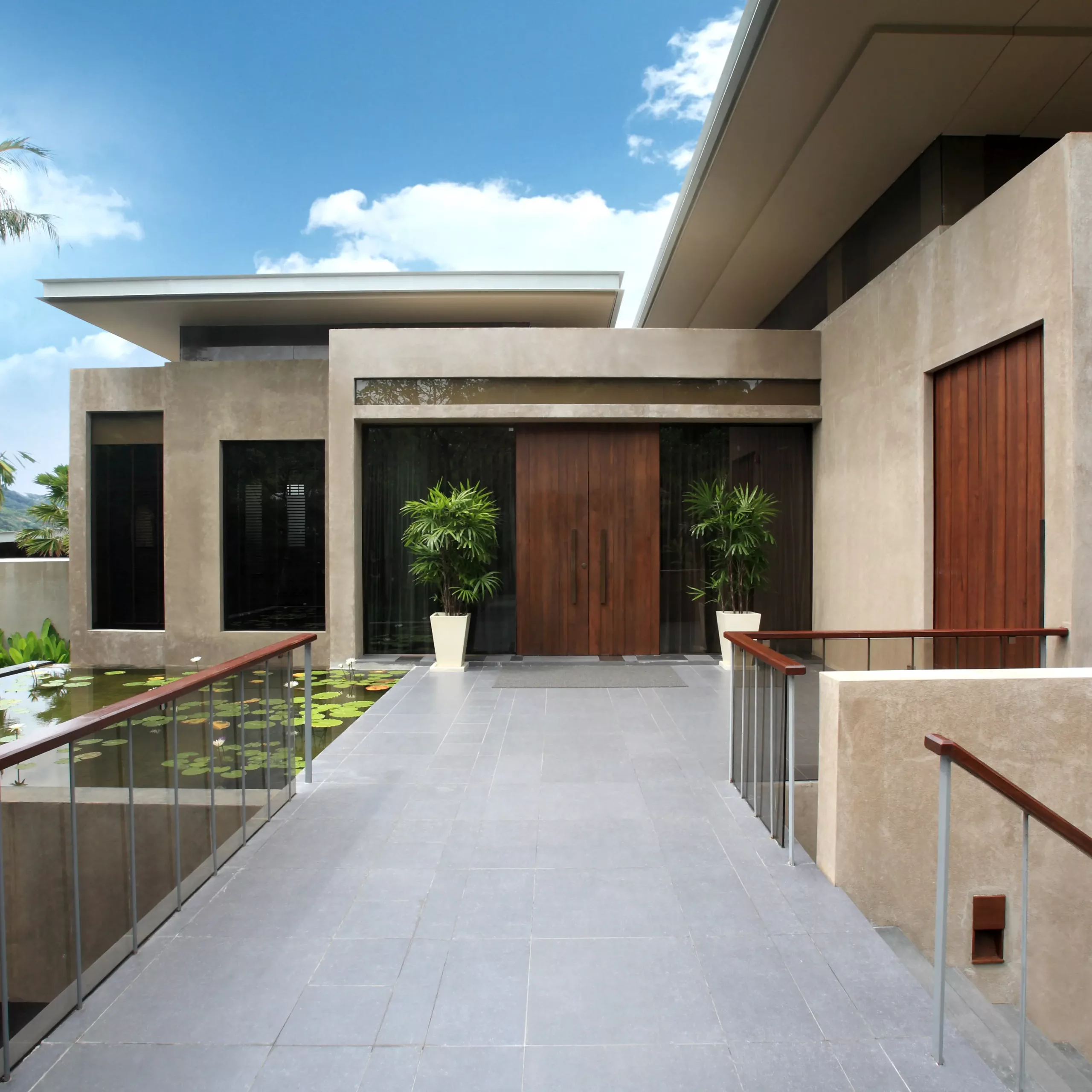 Stucco - white cement application of Montania white cement